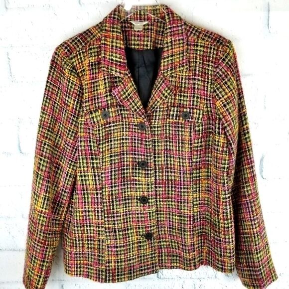 Christopher and Banks Tweed Blazer. Size L. - Picture 1 of 8
